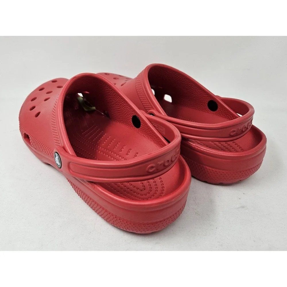 Crocs Classic Slip-On Sandals, Varsity Red, Men's Size 11M, 10001-6WC, NEW!